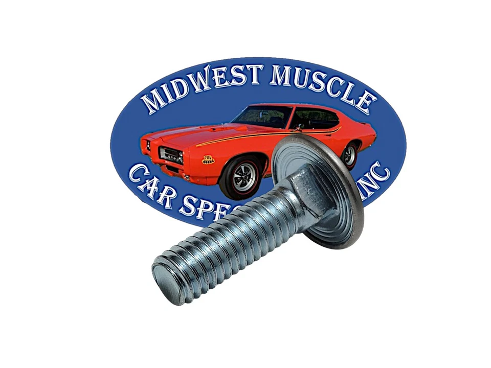 福特 3/8-16x1-1/4 英寸不锈钢圆头前后保险杠螺栓螺母 4p J — 第 3/4 张图片