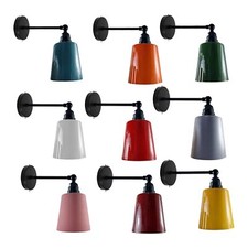 Industrial Wall Light Sconce Metal Shade Retro Modern Coloured Wall Lamp E27 UK