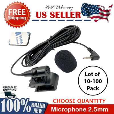 Wholesale LOT of 10-100PC Car Stereo Radio Mic Handsfree Microphone Replacement