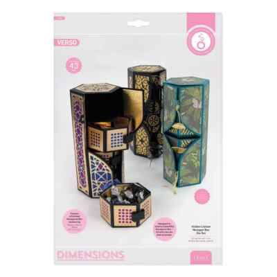 Brand New Tonic Studios - Hidden Liaison Hexagon Box Die Set - 4763E - Sealed