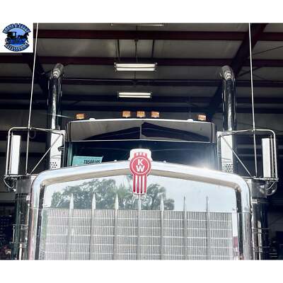 Rollin low Kenworth 10'' straight visor fits-aero cab models #2023