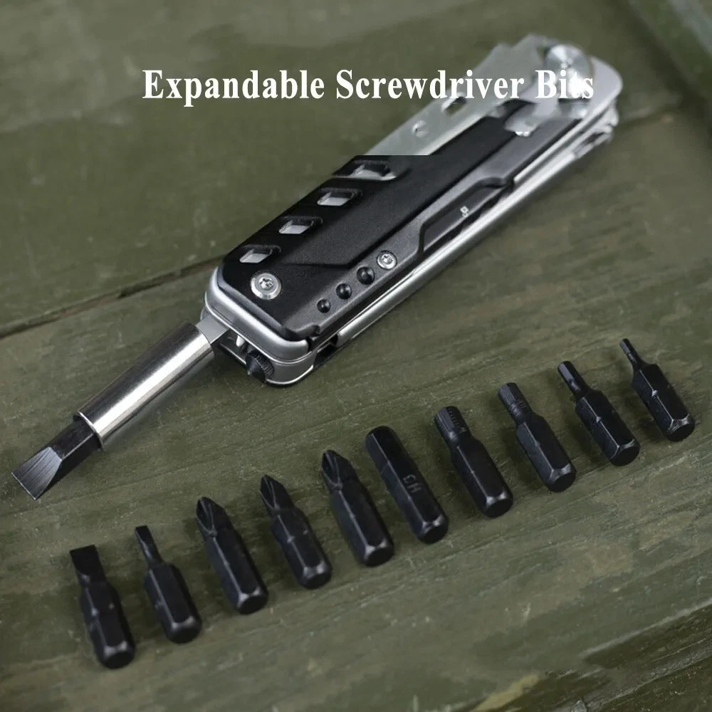 Multi-tool Folding Knife Screw Driver Scissor Hunting Survival Camp 440A Steel S