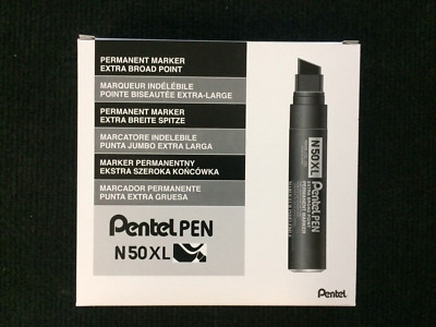 Pentel N50XL extra breite Marker schwarz Box 6