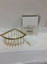 Frontgate Bathroom Bath Shower Corner Butler Basket Caddy Small Brass 