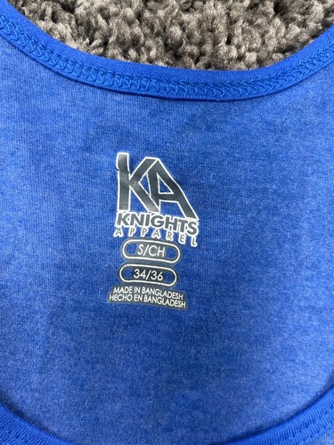 KA Knights Apparel Women's Size Small Blue Kansas Jayhawks Tanktop NCAA - Picture 2 of 8