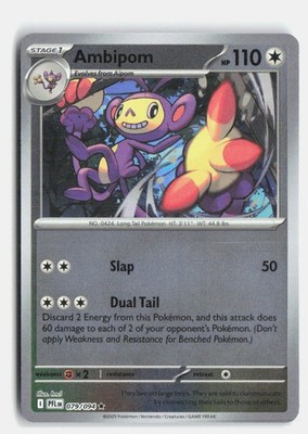 Ambipom 079/094 Phantasmal Flames Rare Pokemon Reverse Holo NM