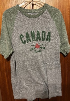 Roots Canada Mens Raglan t shirt medium