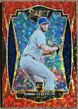 2021 Select Red Disco Circles Prizm David Peterson Rookie #138 Mets Premier SP