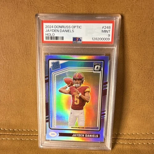 2024 Panini Donruss Optic Rated Rookie Jayden Daniels #248 Holo Prizm PSA 9
