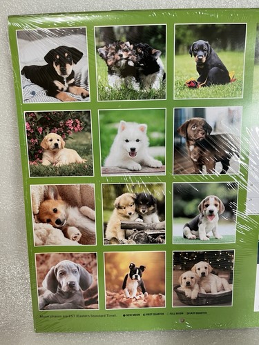 Calendario de pared 2026 paquete de 2 12 meses cachorros 12” x 24” y perros mini 6” x 12” - Imagen 4 de 6