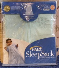 HALO Sleepsack 100 Cotton Swaddle - Mint Green, Newborn