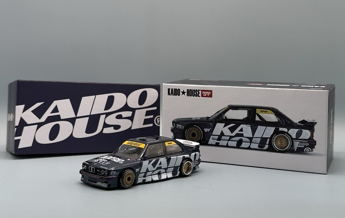 Kaido House x Mini GT 1:64 BMW M3 (E30) Kaido Works V1 Dark Blue