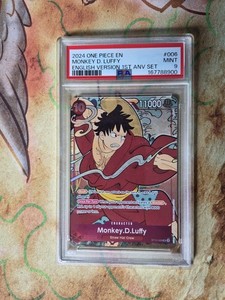ルフィ 浮世絵 1st Anniversary set 英語版 PSA9 ワンピース ルフィ