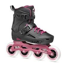 Rollerblade Lightning 90 Women's Urban Inline Skate, Black and Sangria 8
