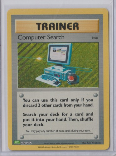 2023 Pokémon  TCG Classic: Venusaur Deck COMPUTER SEARCH 20/34 MINT HOLO