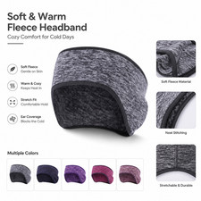 Outdoor Winter Thermal Sweatband Ear Warmer Sports Running Gym Cycling Headband