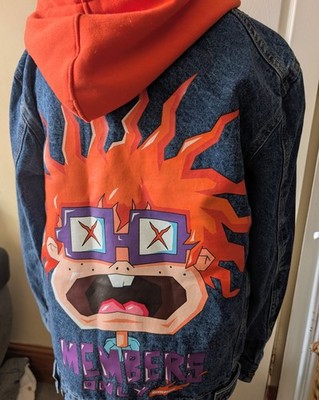 Members Only x Nickelodeon Chuckie Rugrats Jeansjacke mit Kapuze 