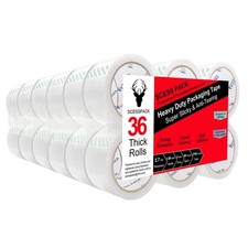 Packing Tape 36 Rolls ,2.7mil, Heavy Duty Packaging Tape for Shipping Moving...