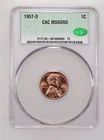 New Listing1957-D 1C Lincoln Wheat Penny CAC MS65RD CACG