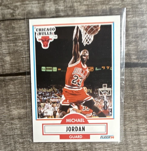 Fleer 1990-91 Michael Jordan Chicago Bulls Base Set #26 Basketball Card