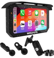 Wireless Motorcycle CarPlay Android Auto 6.25" Touch Screen GPS Navigation