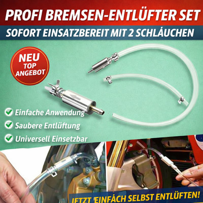 Bremsenentlüfter Set Motorrad Auto Bremse Entlüftungsgerät Profi Ventil Set