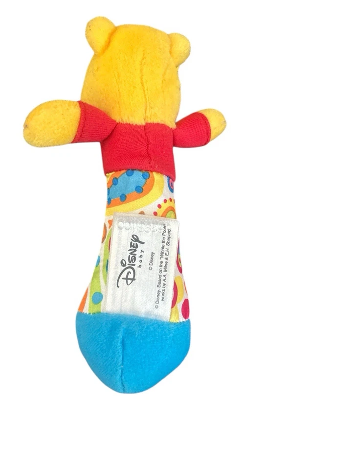 Winnie The Pooh Learning Curve Baby Plush Squeaker Crinkle 2009 Small Sensor Toy - Image 2 of 4