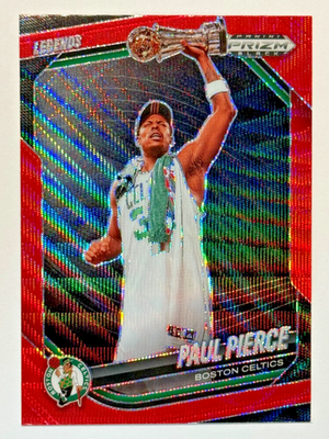 2024-25 Panini Prizm Black #258 PAUL PIERCE Ruby Wave Prizm 