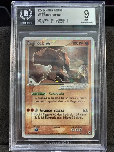 Pokemon HIDDEN LEGENDS #98 Regirock ex Ultra Rare Holo ITA BGS 9