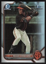 2022 Bowman Draft #BDC-33 Reggie Crawford Chrome Refractor