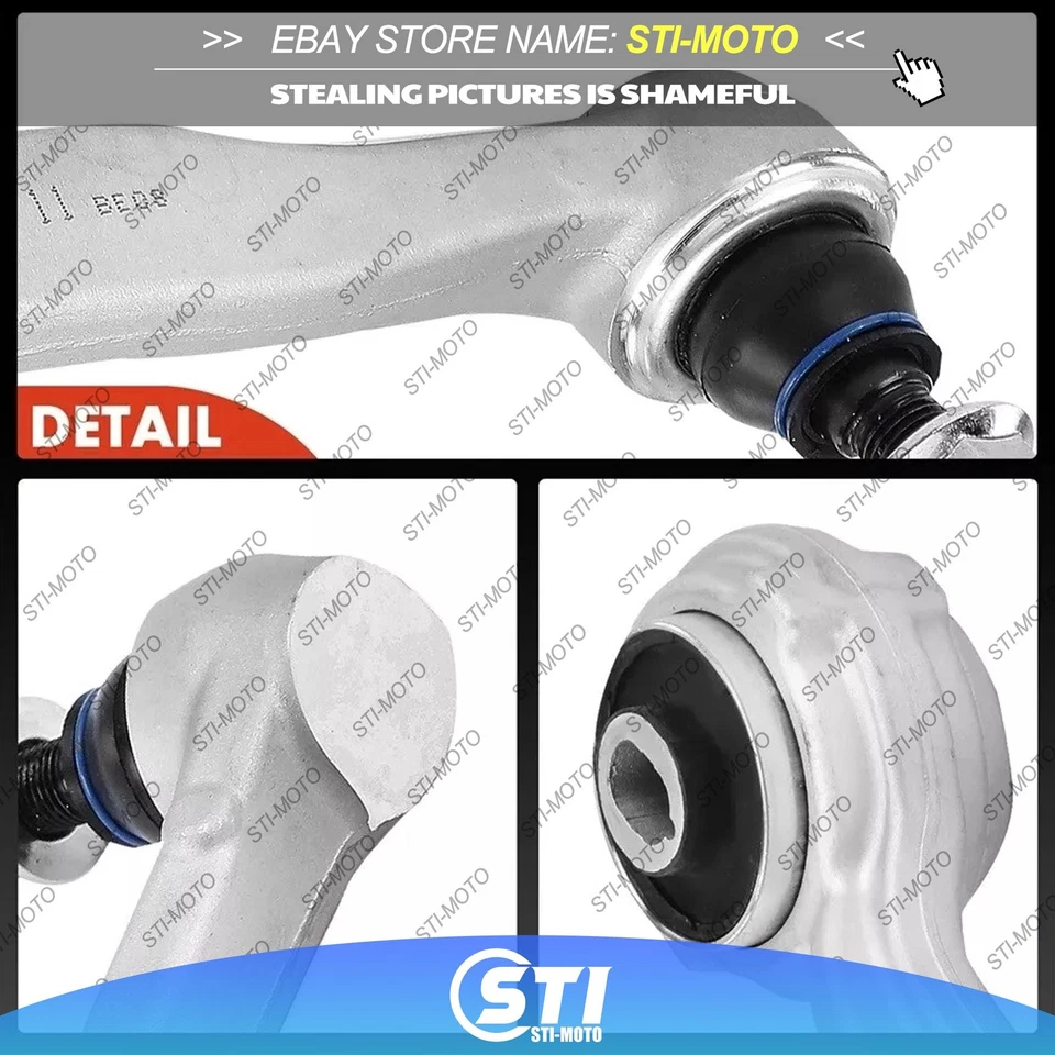 LEMQUIRE 2x Brazo de control inferior delantero para Mercedes C300 E350 C250 2043304411+4311 Foto 4 de 4