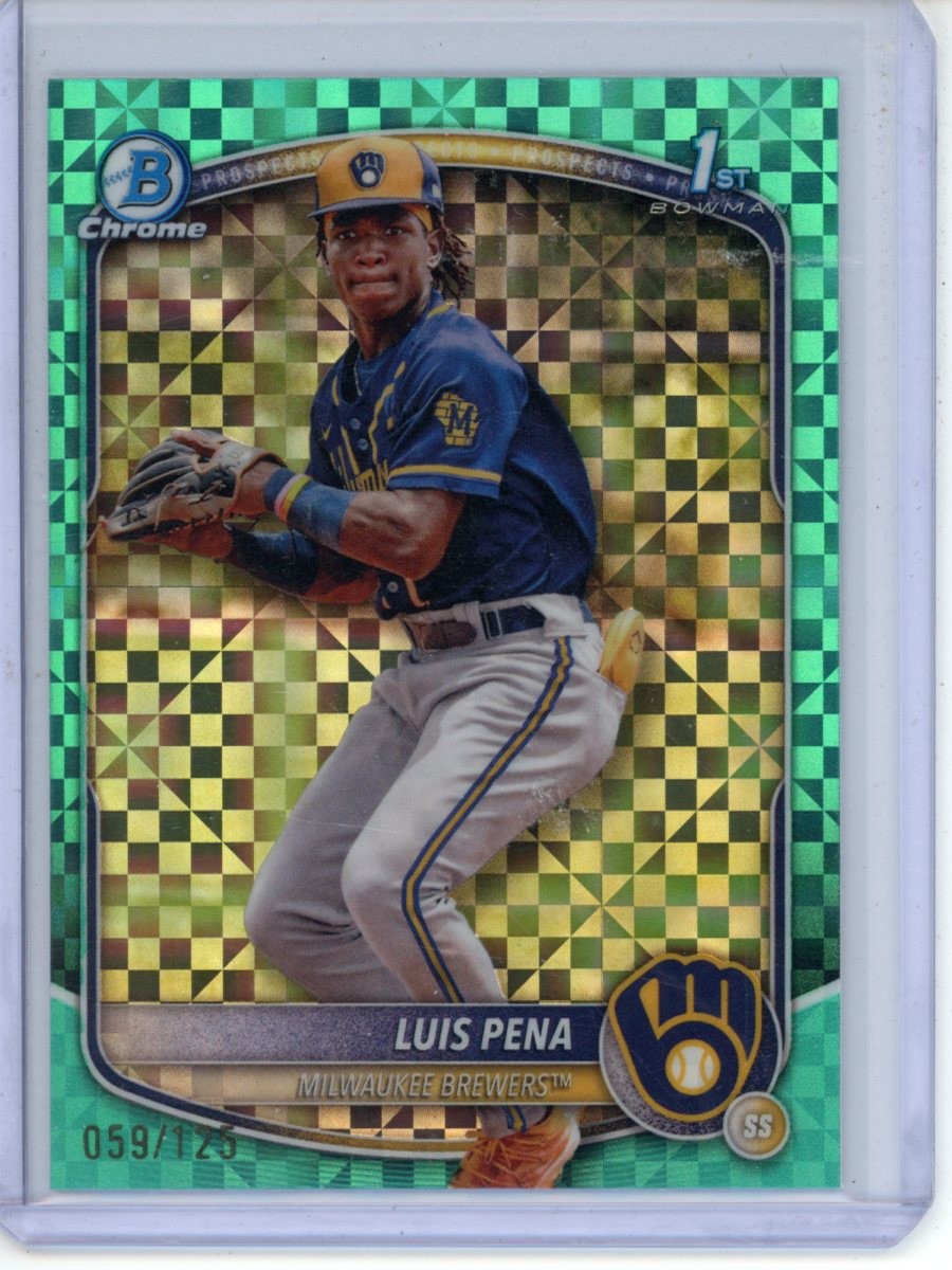 2025 Bowman CHROME Luis Pena /125 Aqua X-Fractor #BCP-38