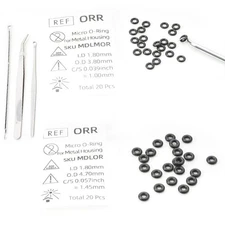 MDLMOR10Z MDLORZ Replacement O Ring Kit, for Intralock Mini Implant Black 