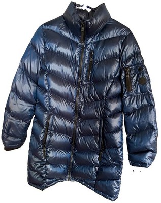 Andrew Marc Women s L Navy Packable Premium Duck Down Puffer Coat Jacket
