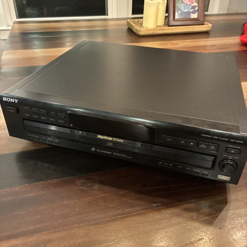 Sony CDP-CE415 5 Disc CD Changer, Tested, Works Great, No Remote