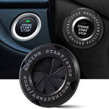 Yiuiy Car Push Start Stop Button Cover, Rotary Push Start Button Cover
