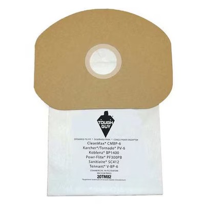 Vacuum Bag, 2-Ply, Paper Bag, 10 Pk, 20Tm82