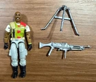 GI Joe ROADBLOCK figure 1986 Machine Gunner COMPLETE accessories