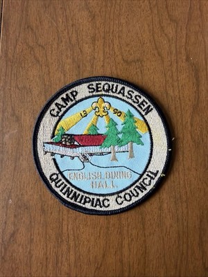 BSA VTG 1990 Camp Sequassen Quinnipiac Council English Dining Hall Patch New