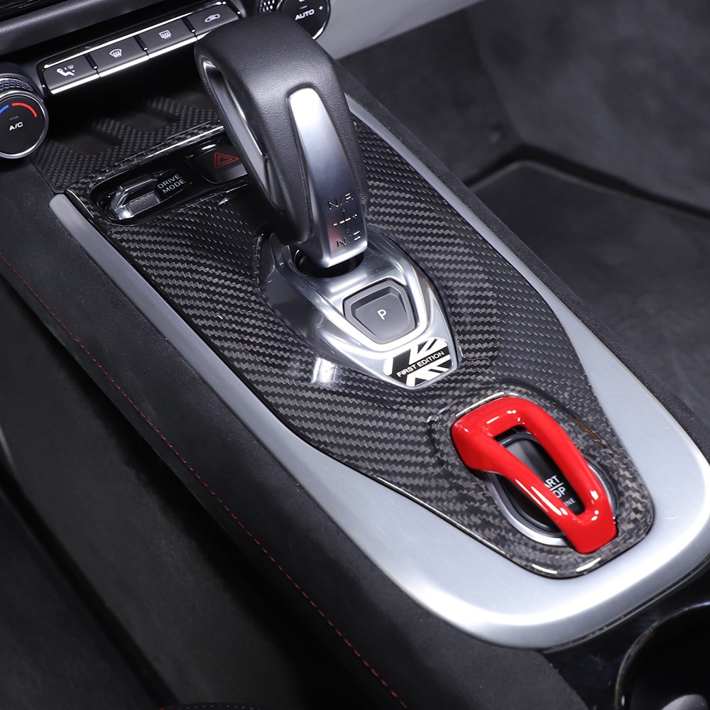 Real Carbon Console Gear Shifter Panel Kit For Lotus Emira Sports Coupe V6 2022+