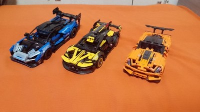 LEGO  Technic 42123 McLaren Senna GTR,  42151 Bugatti Bolied, 42093 Corvette