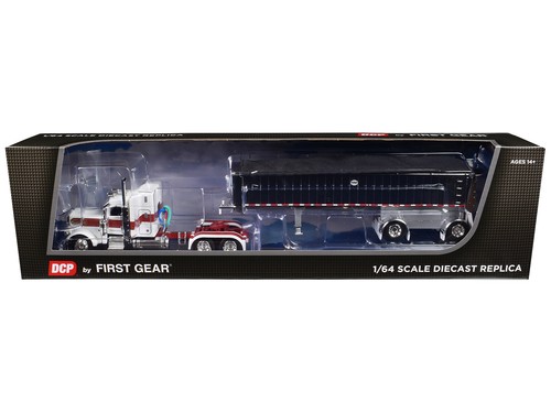DCP 1/64 Peterbilt 389 Con Pianale Piatto 48' E Rimorchio Per Carbone - Serie II, Diecast Metallo