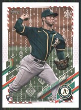 2021 Topps Walmart Holiday #HW10 Daulton Jefferies Oakland Athletics 2744