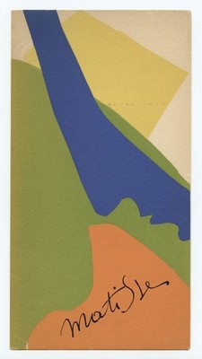 Henri Matisse lithograph printed in 1953 a