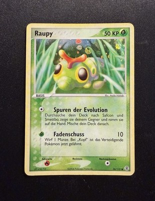 Raupy / Caterpie - 56/112 | Feuerrot & Blattgrün | Holo | Deutsch