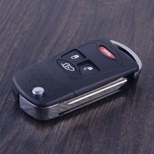 New 4 Button Flip Remote Key Fob Uncut Case Shell fit for Dodge Jeep Chrysler ee
