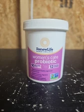 RenewLife Women’s Care Probiotic 90 Billion CFU 60 Ct No Visable Exp Date 