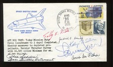 JUDY RESNIK , SALLY RIDE & MORE 6 FEMALE ASTRONAUT SIGNED SHUTTLE TEST COVER