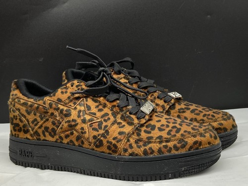 A Bathing Ape Bapesta Low Leopard Print 
