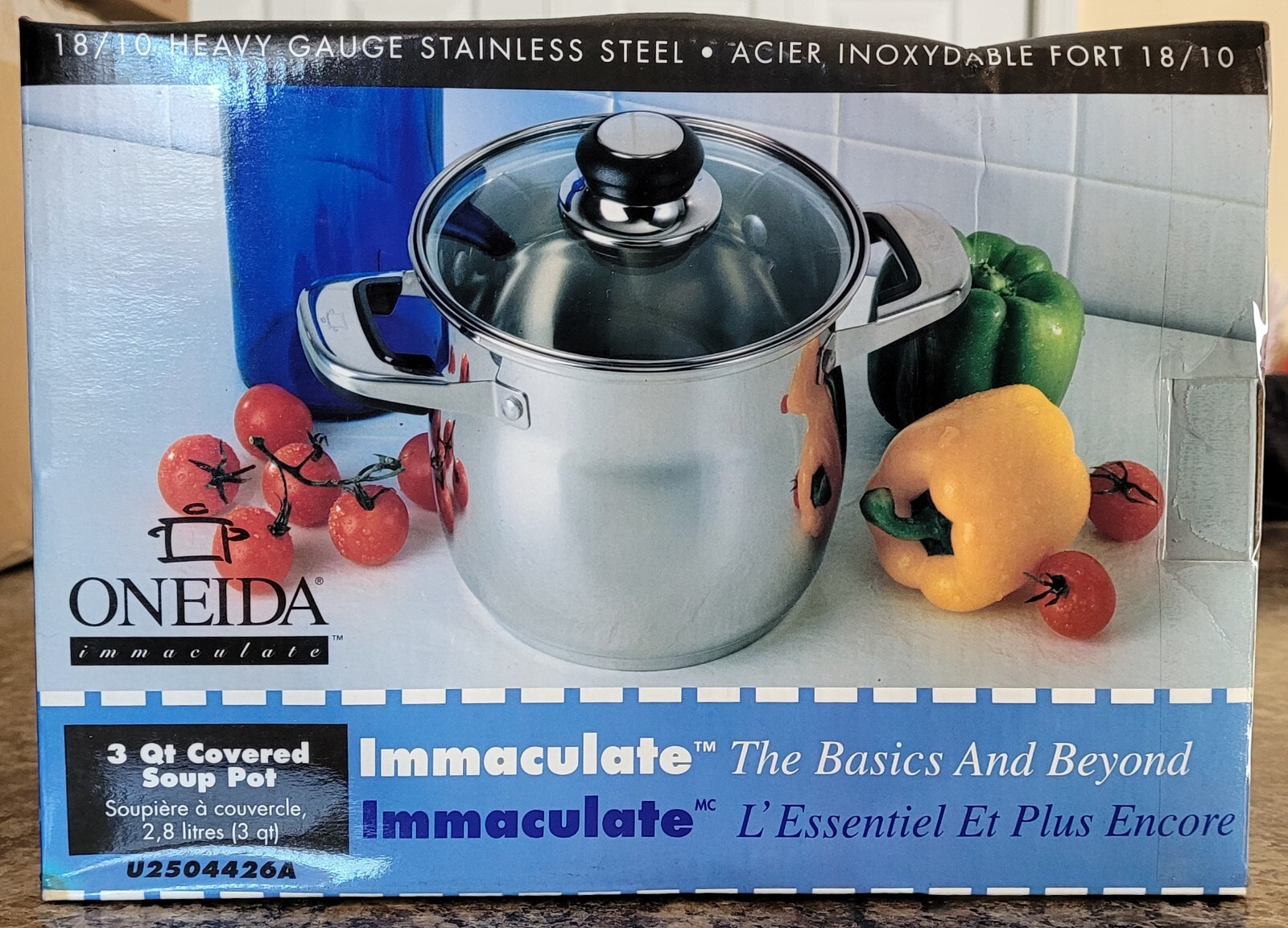 Oneida Immaculate 2 Piece 3qt Soup Pot 18/10 Stainless Steel New eBay